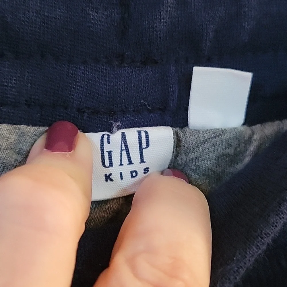 Gap boys navy elastic waist corduroy cargo lined joggers  xxl